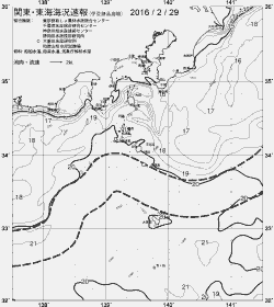 一都三県漁海況速報、関東・東海海況速報(2016/02/29)