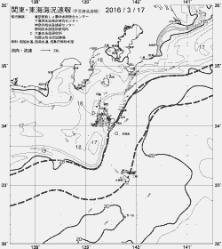 一都三県漁海況速報、関東・東海海況速報(2016/03/17)