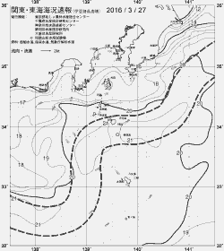 一都三県漁海況速報、関東・東海海況速報(2016/03/27)