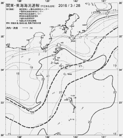 一都三県漁海況速報、関東・東海海況速報(2016/03/28)