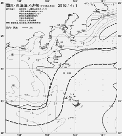 一都三県漁海況速報、関東・東海海況速報(2016/04/01)