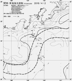 一都三県漁海況速報、関東・東海海況速報(2016/04/02)