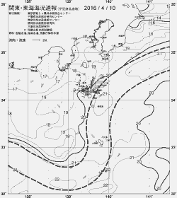 一都三県漁海況速報、関東・東海海況速報(2016/04/10)