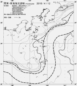 一都三県漁海況速報、関東・東海海況速報(2016/04/12)