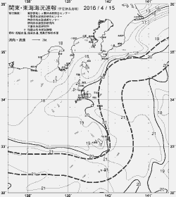 一都三県漁海況速報、関東・東海海況速報(2016/04/15)