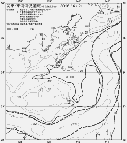 一都三県漁海況速報、関東・東海海況速報(2016/04/21)