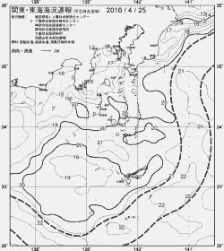 一都三県漁海況速報、関東・東海海況速報(2016/04/25)