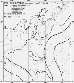 一都三県漁海況速報、関東・東海海況速報(2016/05/11)
