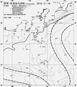 一都三県漁海況速報、関東・東海海況速報(2016/05/16)
