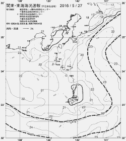 一都三県漁海況速報、関東・東海海況速報(2016/05/27)