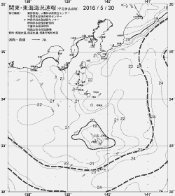 一都三県漁海況速報、関東・東海海況速報(2016/05/30)