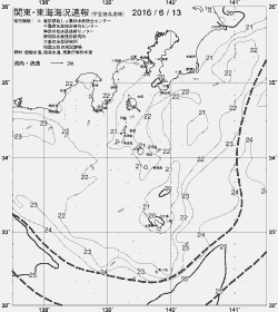 一都三県漁海況速報、関東・東海海況速報(2016/06/13)