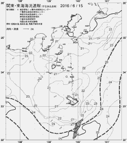 一都三県漁海況速報、関東・東海海況速報(2016/06/15)
