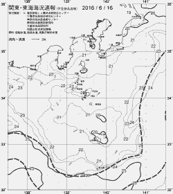 一都三県漁海況速報、関東・東海海況速報(2016/06/16)