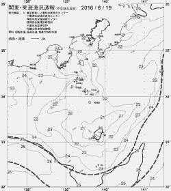 一都三県漁海況速報、関東・東海海況速報(2016/06/19)
