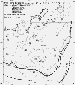 一都三県漁海況速報、関東・東海海況速報(2016/06/21)