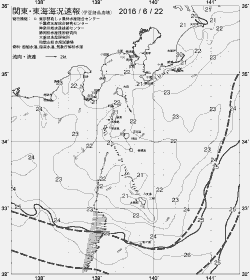 一都三県漁海況速報、関東・東海海況速報(2016/06/22)