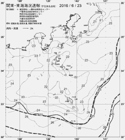 一都三県漁海況速報、関東・東海海況速報(2016/06/23)