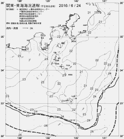 一都三県漁海況速報、関東・東海海況速報(2016/06/24)