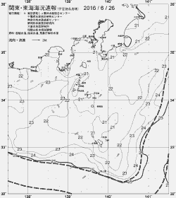 一都三県漁海況速報、関東・東海海況速報(2016/06/26)