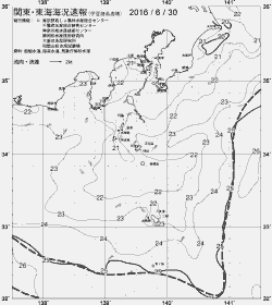 一都三県漁海況速報、関東・東海海況速報(2016/06/30)