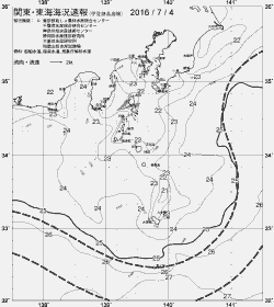 一都三県漁海況速報、関東・東海海況速報(2016/07/04)