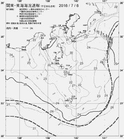 一都三県漁海況速報、関東・東海海況速報(2016/07/06)