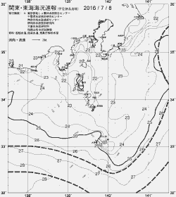 一都三県漁海況速報、関東・東海海況速報(2016/07/08)