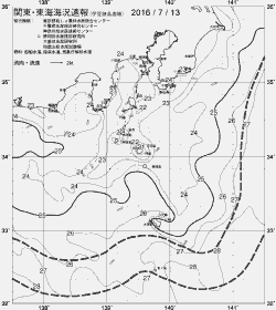 一都三県漁海況速報、関東・東海海況速報(2016/07/13)