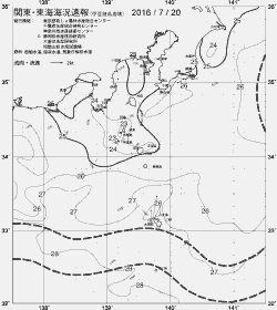 一都三県漁海況速報、関東・東海海況速報(2016/07/20)