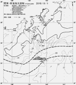 一都三県漁海況速報、関東・東海海況速報(2016/08/01)