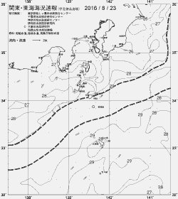 一都三県漁海況速報、関東・東海海況速報(2016/08/23)