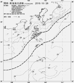 一都三県漁海況速報、関東・東海海況速報(2016/08/26)