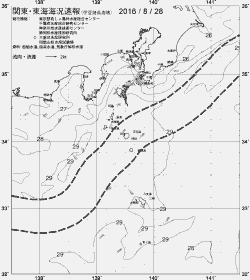 一都三県漁海況速報、関東・東海海況速報(2016/08/28)