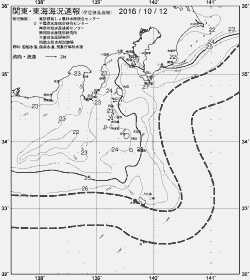 一都三県漁海況速報、関東・東海海況速報(2016/10/12)