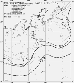 一都三県漁海況速報、関東・東海海況速報(2016/10/23)