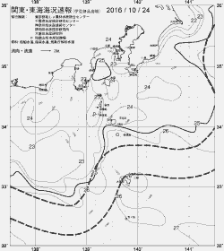一都三県漁海況速報、関東・東海海況速報(2016/10/24)