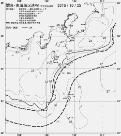 一都三県漁海況速報、関東・東海海況速報(2016/10/25)