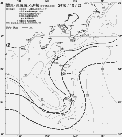 一都三県漁海況速報、関東・東海海況速報(2016/10/28)