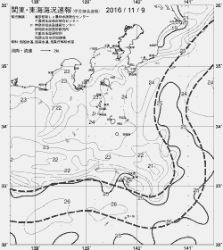 一都三県漁海況速報、関東・東海海況速報(2016/11/09)