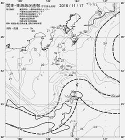一都三県漁海況速報、関東・東海海況速報(2016/11/17)