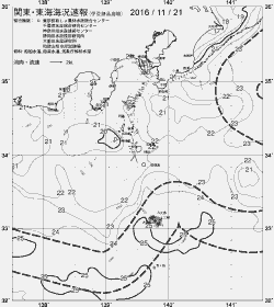 一都三県漁海況速報、関東・東海海況速報(2016/11/21)