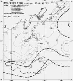 一都三県漁海況速報、関東・東海海況速報(2016/11/22)