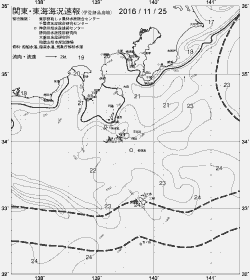 一都三県漁海況速報、関東・東海海況速報(2016/11/25)