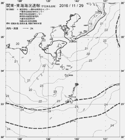 一都三県漁海況速報、関東・東海海況速報(2016/11/29)
