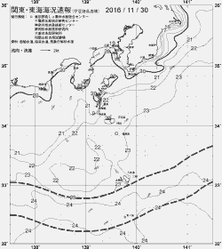 一都三県漁海況速報、関東・東海海況速報(2016/11/30)