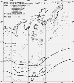 一都三県漁海況速報、関東・東海海況速報(2016/12/01)