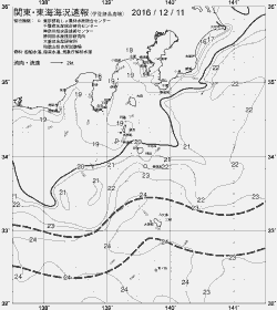 一都三県漁海況速報、関東・東海海況速報(2016/12/11)