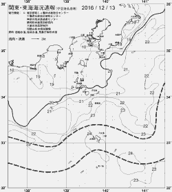 一都三県漁海況速報、関東・東海海況速報(2016/12/13)