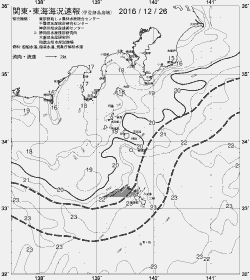 一都三県漁海況速報、関東・東海海況速報(2016/12/26)